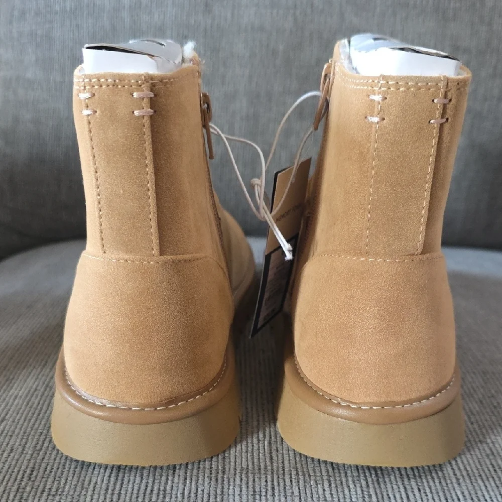 Universal Thread Women's Tan May Ankle‎ Boots, Size 9, NWT With Memory Foam